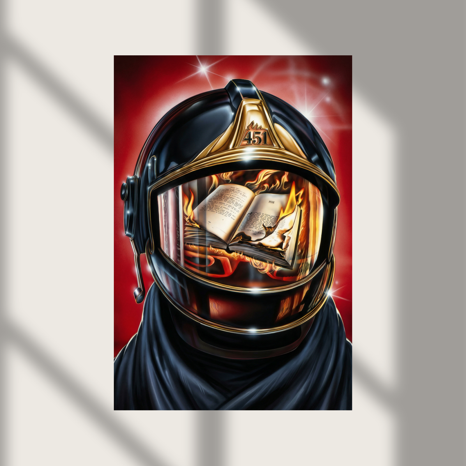 Fahrenheit 451 Ray Bradbury Book Premium Wall Poster Photo Print