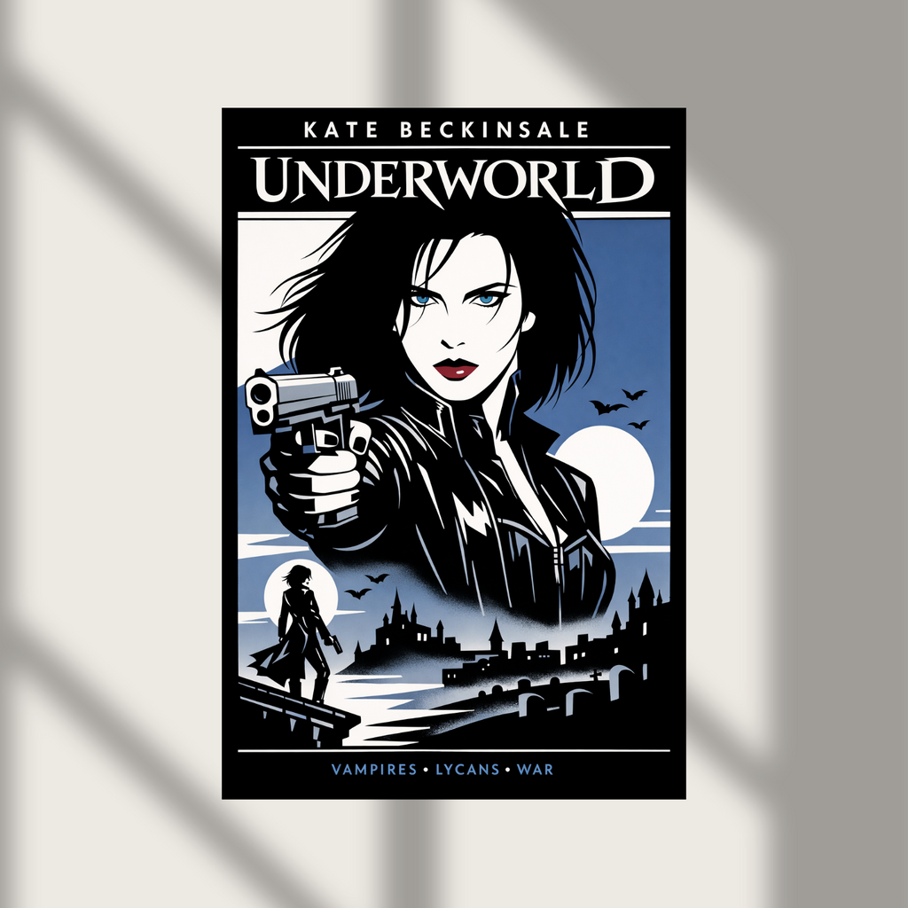 Kate Beckinsale Underworld Wall Art Poster Print