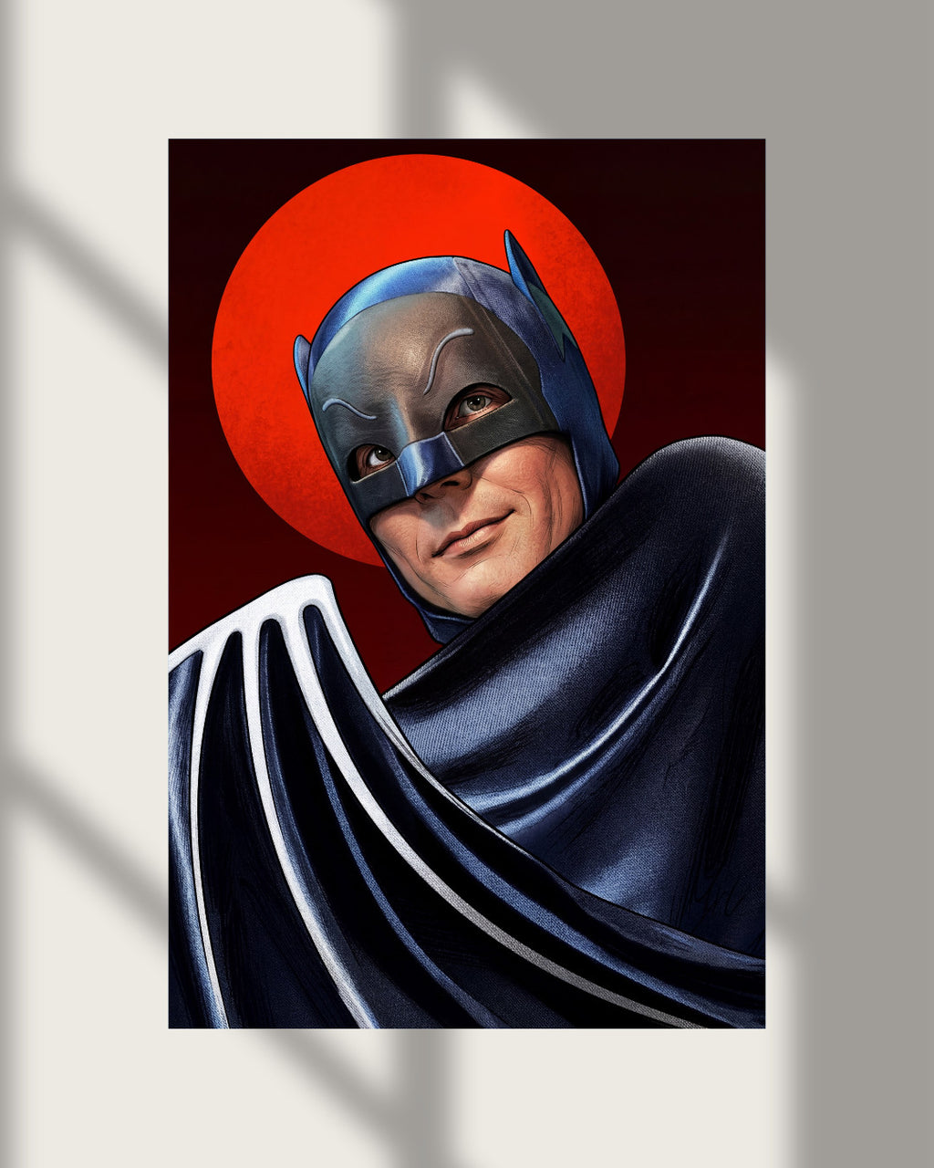 Adam West Batman Caped Crusader Wall Poster Photo Print