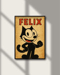 Felix The Cat Grunge Art Poster Photo Print