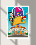 Animaniacs Taco Bell Food Mania Cartoon Wall Poster Photo Print