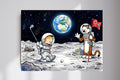 Calvin and Hobbes Moon Landing Golf Adventure Wall Poster Photo Print