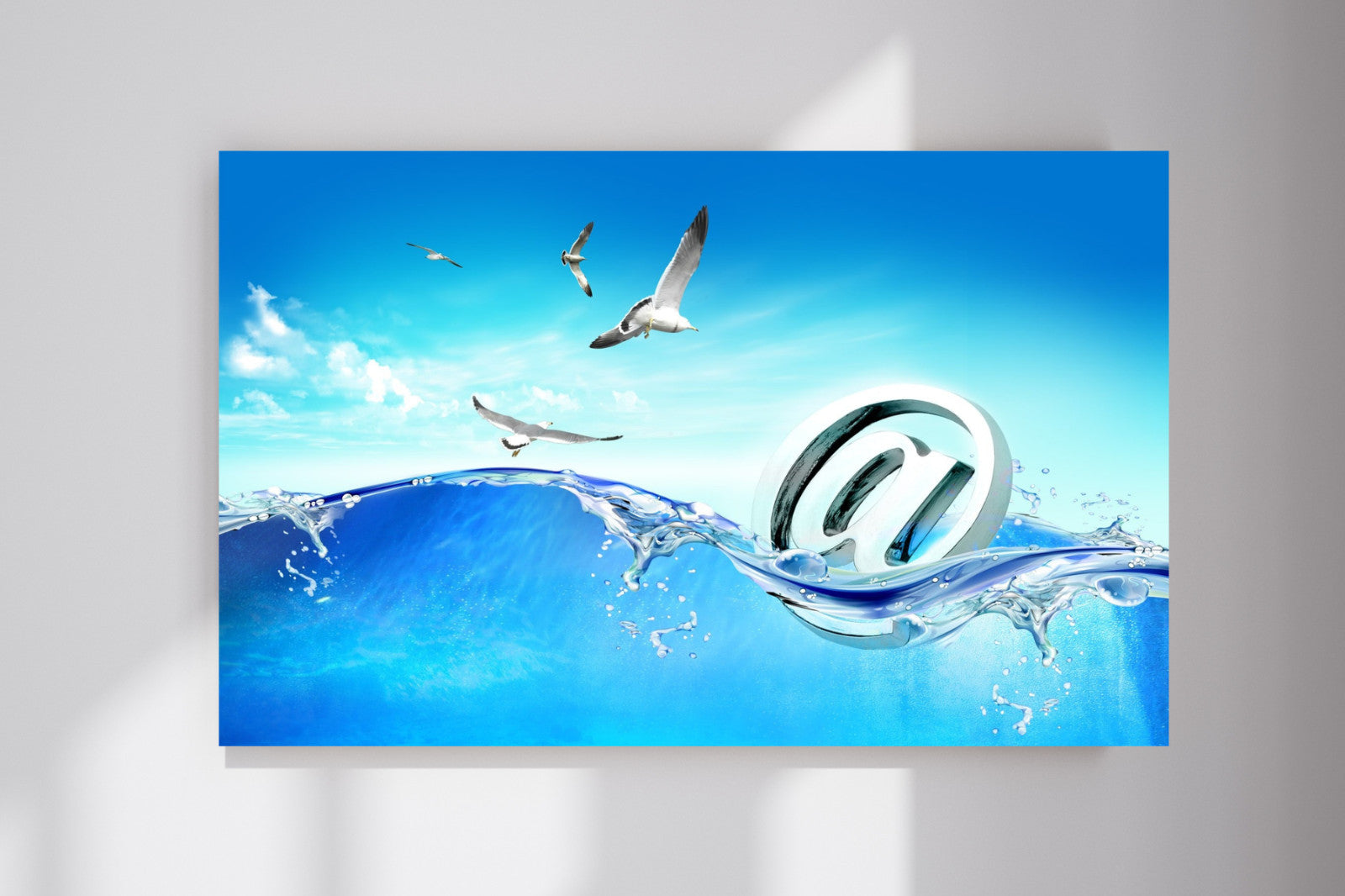 Frutiger Aero@ Crystal Ocean Wave Y2K Email Calm Relaxing Poster Print