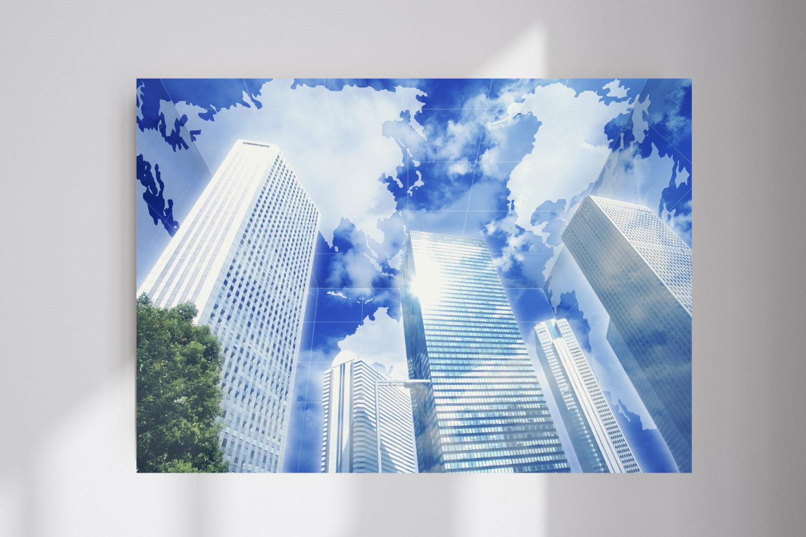 K Project Frutiger Aero Glass Clean Y2K City Skyline Retro Anime Wall Poster