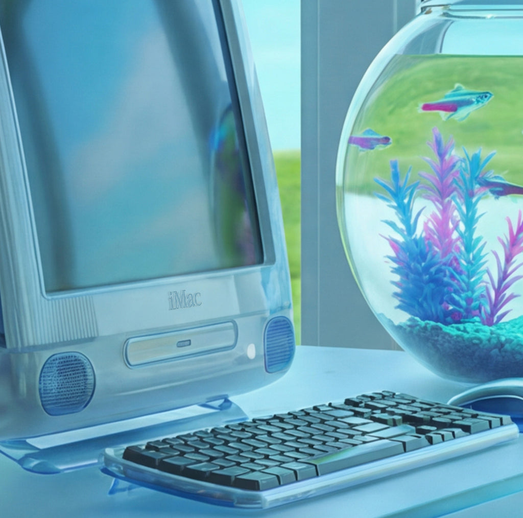 Frutiger Aero Glass Bonanza MAC PC Y2K Home Wall Poster Photo Print
