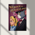 A Murder in Wonderland Alice and Tom the Cat Detective Noir Poster Photo Print