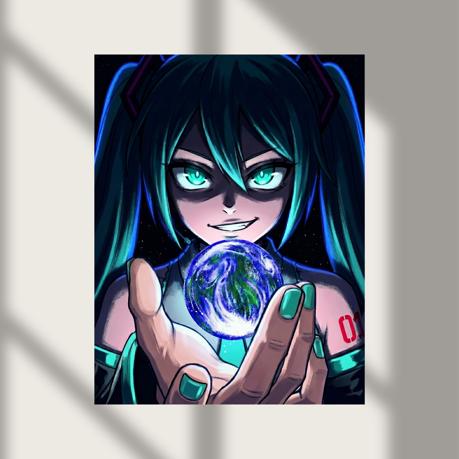 Hatsune Miku The World is Mine Y2K Art Poster Photo Print