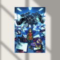 Bat-Family Gotham Knights Batman Robin Nightwing Anime Wall Art Poster Print