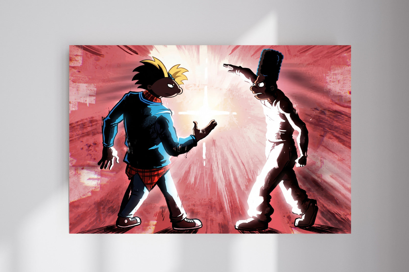 Arnold Shortman Gerald Johanssen Dapping Epic Battle Wall Poster Photo Print